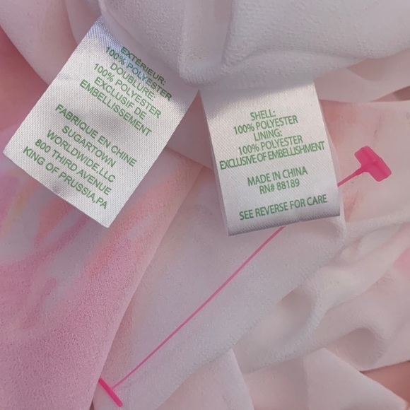 Lilly Pulitzer Alli Prosecco Pink Floral Halter Swing Dress - Picture 13 of 14